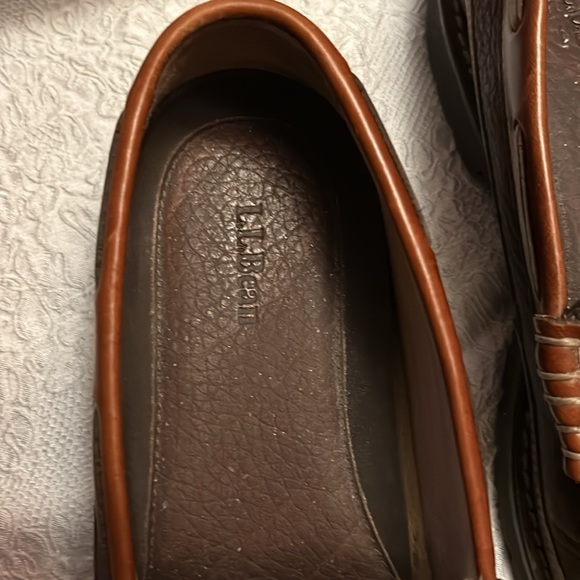 Men’s Lands End brown leather loafers. Size 9 - Picture 5 of 8